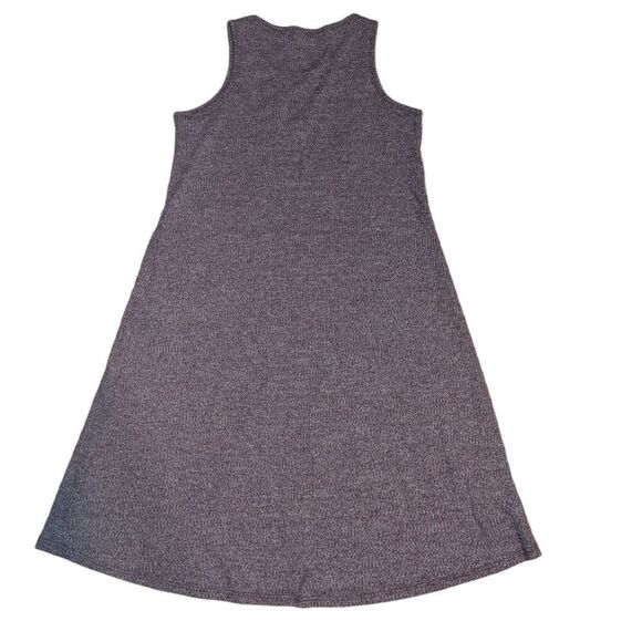 🛍️PINK ROSE RIBBED SLEEVELESS KNEE LENGTH DRESS - Picture 3 of 4